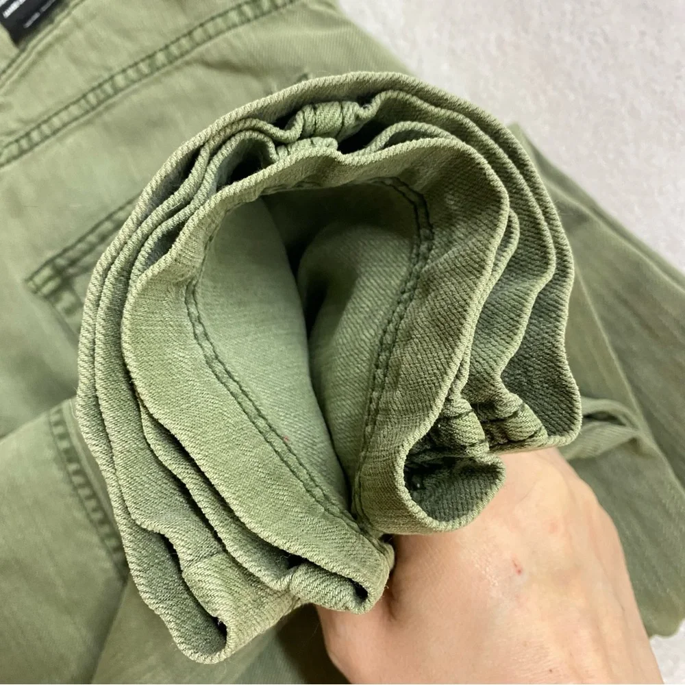Reitmans Olive Green High Rise Wide Leg Pants Lyocell Linen Cotton Pants 28 NWT - Picture 8 of 15